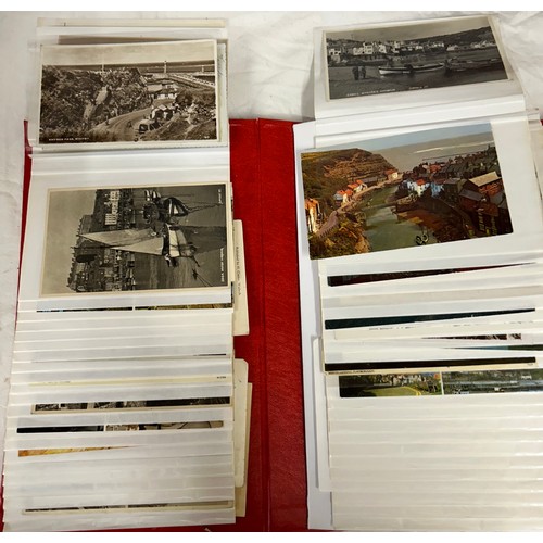 398 - A collection of Postcards in 6 albums approx 400 cards worldwide, an Edwardian album containing appr... 