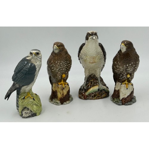 188 - Various ceramics to include four Royal Doulton whisky bird  decanters, two for Whyte & Mackay- Ospre... 