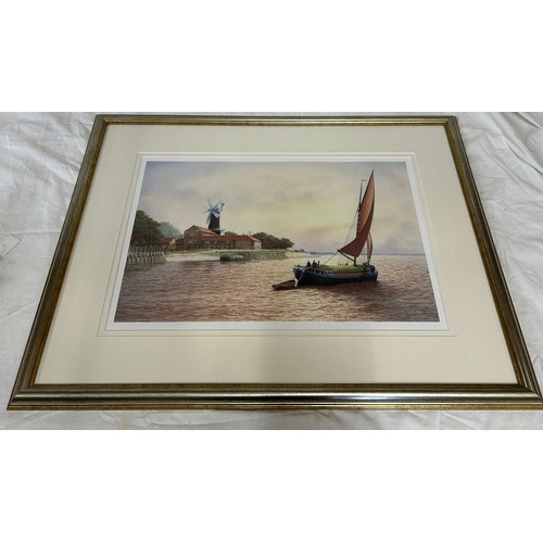 1375 - Roger Davies (British 1945-) A limited Edition print of a Humber Barge (River Humber) 30/850 signed ... 