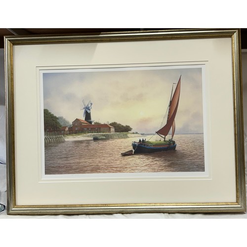 1375 - Roger Davies (British 1945-) A limited Edition print of a Humber Barge (River Humber) 30/850 signed ... 