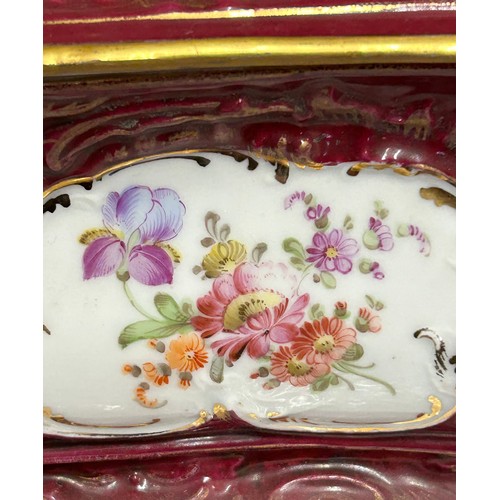 178 - Continental 20thC porcelain to include 3 x hand painted lidded boxes with gilt metal mounts, a Dresd... 