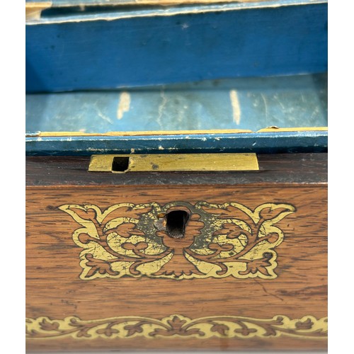 951 - Four late 19thC Tunbridge Ware Vanity boxes to include 2 x Walnut with geometric marquetry design in... 