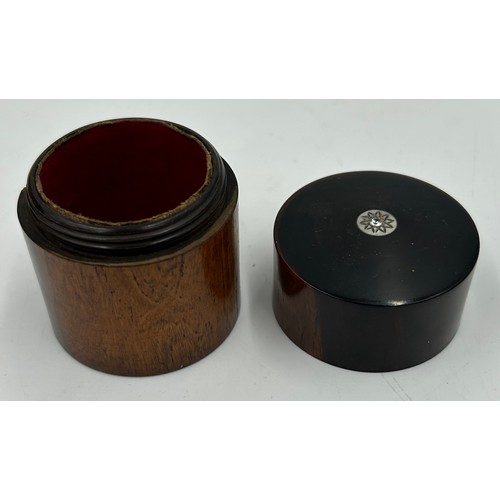 952 - A collection of boxes to include a round Tortoiseshell  trinket box, a Money Box with London scene, ... 