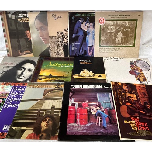 973 - A collection of 54 Vinyl Folk Albums to include artists such as Gordon Lightfoot, The Cameron Men, P... 