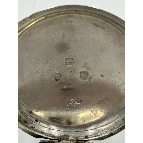 707 - A silver J W Benson 'Ludgate' pocket watch, London 1885, Patent No 4658, 'by warrant to H M the Quee... 