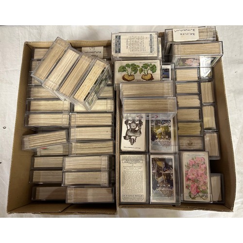 405 - A large collection of Cigarette Cards and Tea cards in excess of 9,000 to include 5 x albums with co... 