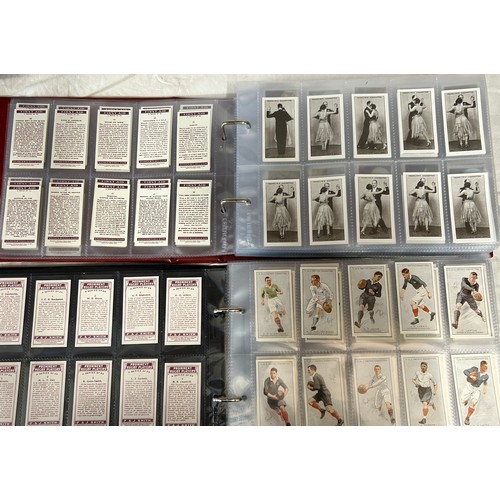 914 - Four Albums of Cigarette Card Sets of Authorised Reproductions to include Lambert & Butler, Ogdens, ... 