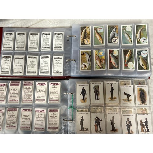 914 - Four Albums of Cigarette Card Sets of Authorised Reproductions to include Lambert & Butler, Ogdens, ... 