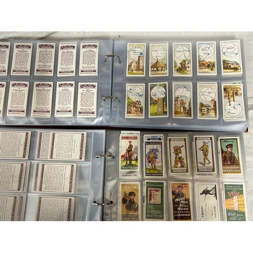 914 - Four Albums of Cigarette Card Sets of Authorised Reproductions to include Lambert & Butler, Ogdens, ... 