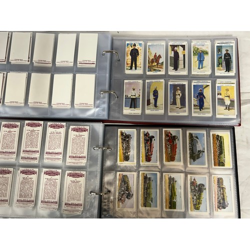 914 - Four Albums of Cigarette Card Sets of Authorised Reproductions to include Lambert & Butler, Ogdens, ... 