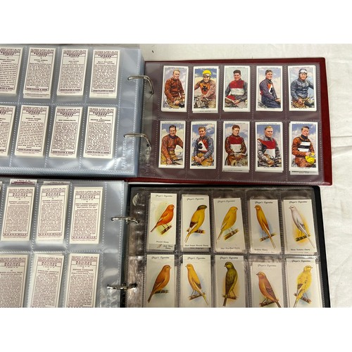 914 - Four Albums of Cigarette Card Sets of Authorised Reproductions to include Lambert & Butler, Ogdens, ... 