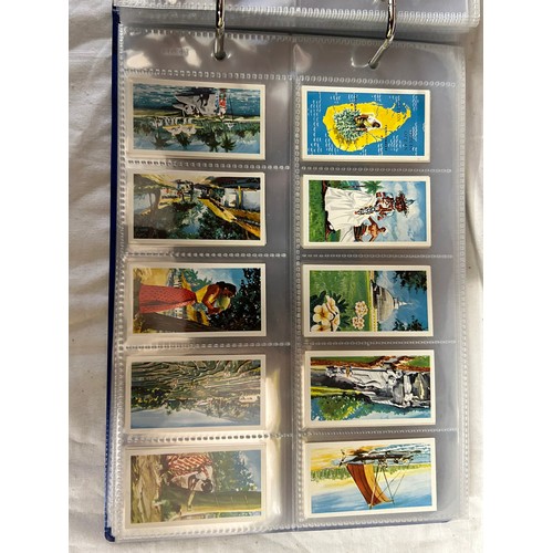 914 - Four Albums of Cigarette Card Sets of Authorised Reproductions to include Lambert & Butler, Ogdens, ... 