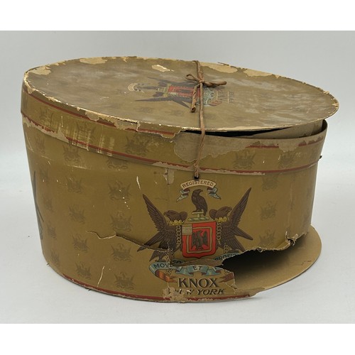 856 - A collection of eight Silk/Beaver Top Hats to include Scott & Co 21cm x 16.5 cm in leather case by C... 