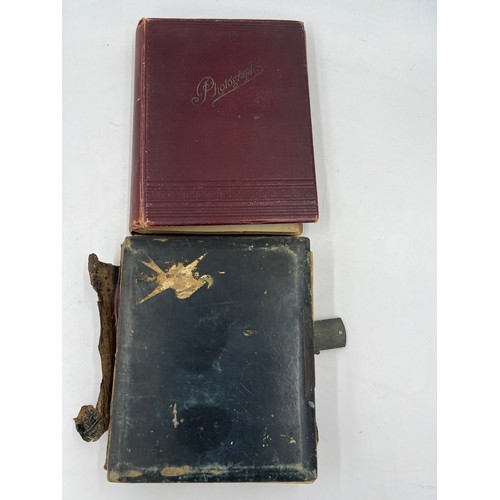 917 - Two 19th/early 20thC  photograph albums and contemporary contents to include Scarborough, Bridlingto... 