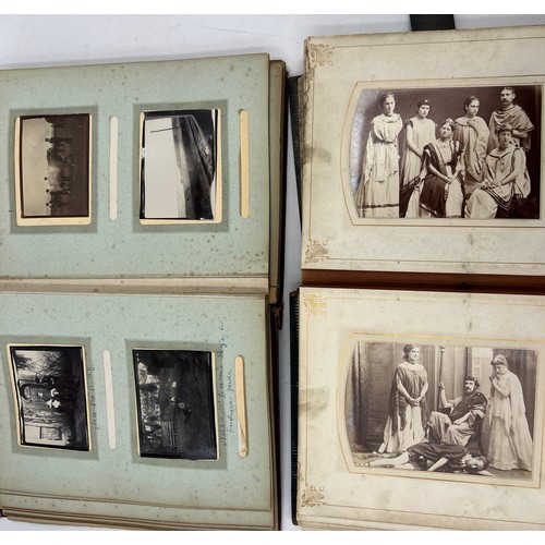 917 - Two 19th/early 20thC  photograph albums and contemporary contents to include Scarborough, Bridlingto... 