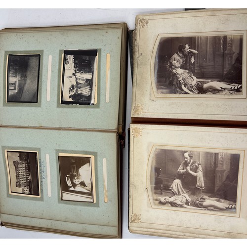 917 - Two 19th/early 20thC  photograph albums and contemporary contents to include Scarborough, Bridlingto... 