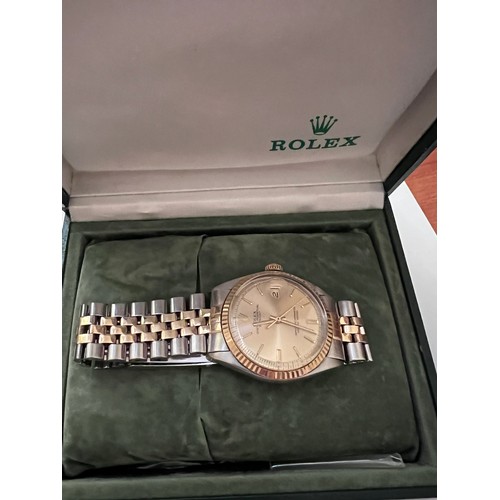 720 - A Rolex Oyster Perpetual Datejust gold and stainless steel gentleman's wristwatch, reference no. 160... 