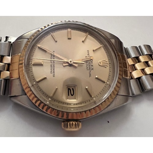 720 - A Rolex Oyster Perpetual Datejust gold and stainless steel gentleman's wristwatch, reference no. 160... 