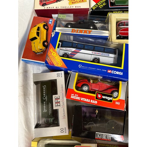 1206 - An assortment of diecast models, the majority boxed  to include Corgi buses, 3 x Gilbow Exclusive Fi... 