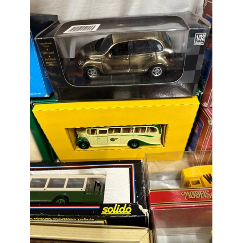 1206 - An assortment of diecast models, the majority boxed  to include Corgi buses, 3 x Gilbow Exclusive Fi... 