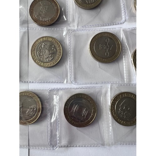 734 - A quantity of two pound coins to include Darwin, Shakespeare, London Underground, Golden Guinea etc.... 