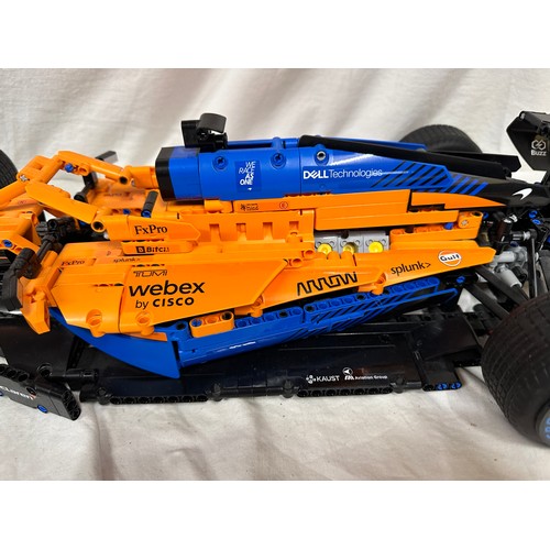 1045 - A Lego Technic Built Kit 42141 McLaren F1 Team 2022. As seen, unchecked and pieces not counted.