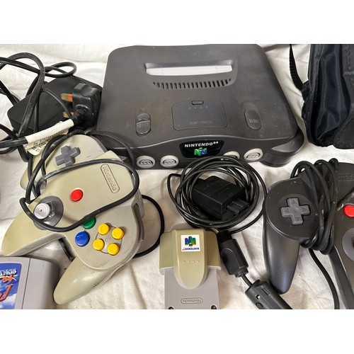 1047 - Nintendo to include a 64 with 2 controllers, travel bag, seven games- Goldeneye, Zelda, pilot Wings,... 