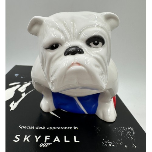 152 - James Bond Royal Doulton SKYFALL Jack DD007 china bulldog figurine, issued 2012, contained in origin... 