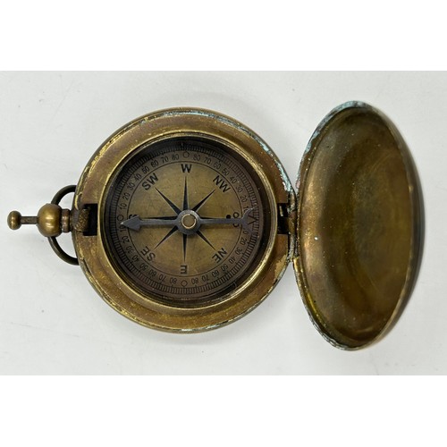 731 - Two pocket barometers, one Victorian gilt Pillischer Optician,  88 New Bond Street, London the other... 