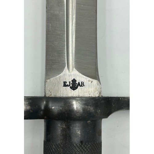 1041 - A Swedish Eskilstuna Jernmanufactur AB M1896 Mauser knife bayonet with 21cm steel blade and machined... 