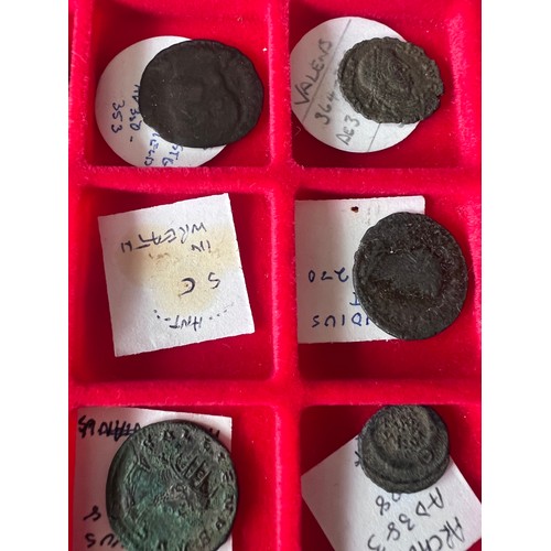 746 - A quantity of Roman coins to include Constantine, Clementia, Licinius, Domitan etc. (55)