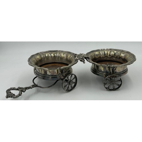 753 - A large quantity of good quality silverplated items to include a large footed tray by Walker and Hal... 