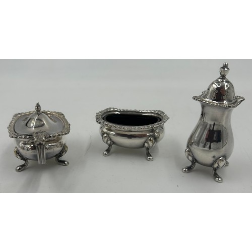 753 - A large quantity of good quality silverplated items to include a large footed tray by Walker and Hal... 