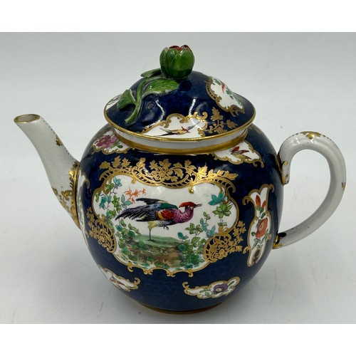 151 - A collection of British and Continental ceramics to include a 19thC Booths English teapot 13cm h, bl... 