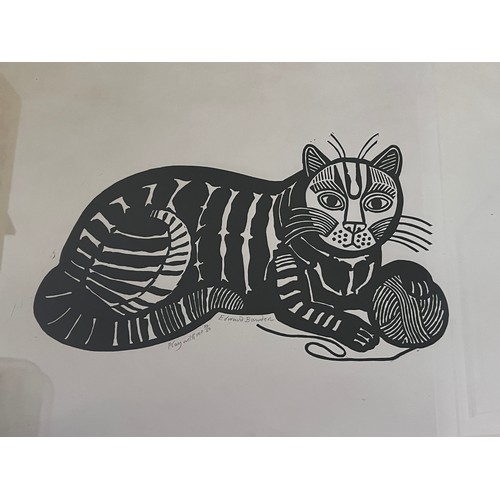 1360 - Edward Bawden (1903-1989) 'Play with Me' Linocut limited edition signed and titled in pencil, number... 