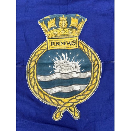 51 - A Royal Naval Minewatching service Blue Ensign. 92cm x 192cm.