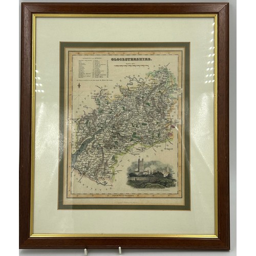 1348 - A Collection of original Archibald Fullerton & Co Glasgow Framed Maps of the Counties of England to ... 