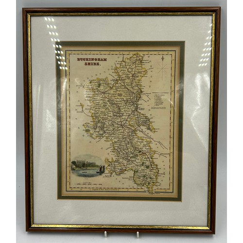 1348 - A Collection of original Archibald Fullerton & Co Glasgow Framed Maps of the Counties of England to ... 