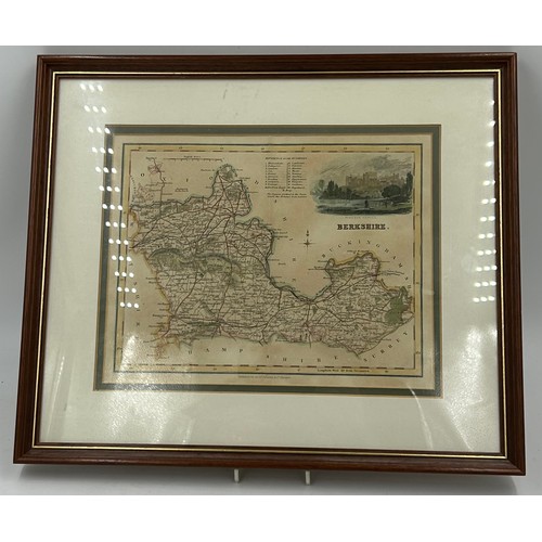 1348 - A Collection of original Archibald Fullerton & Co Glasgow Framed Maps of the Counties of England to ... 