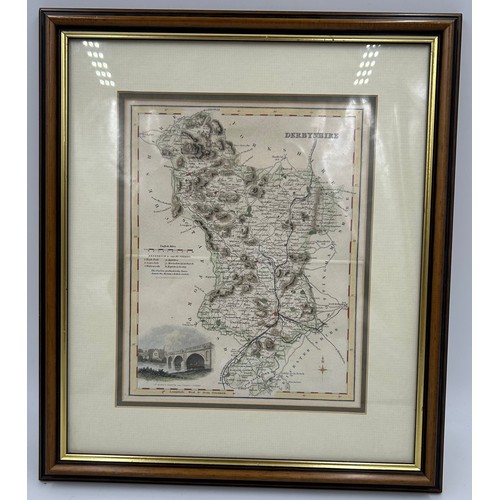 1349 - A Collection of original Archibald Fullerton & Co Glasgow Framed Maps of the Counties of England to ... 