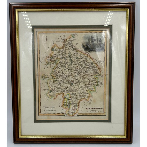 1349 - A Collection of original Archibald Fullerton & Co Glasgow Framed Maps of the Counties of England to ... 