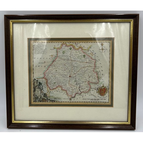 1349 - A Collection of original Archibald Fullerton & Co Glasgow Framed Maps of the Counties of England to ... 