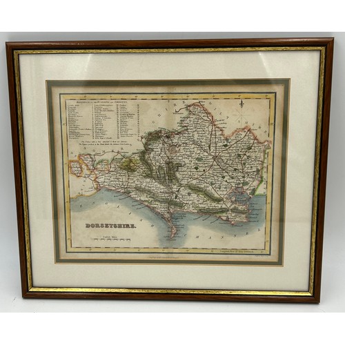 1350 - A Collection of original Archibald Fullerton & Co Glasgow Framed Maps of the Counties of England to ... 