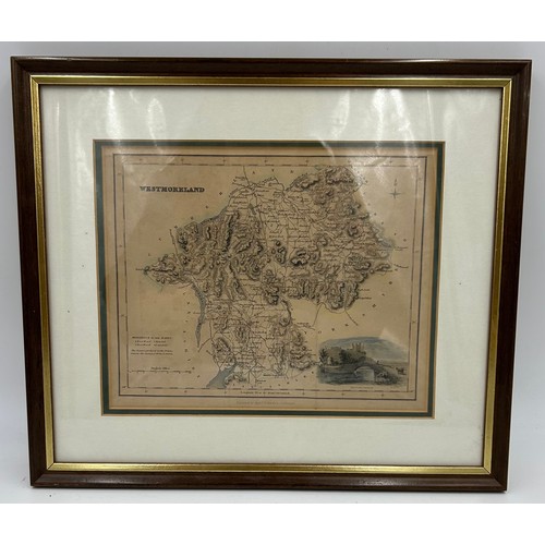 1351 - A Collection of original Archibald Fullerton & Co Glasgow Framed Maps of the Counties of England to ... 