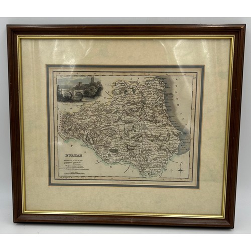 1351 - A Collection of original Archibald Fullerton & Co Glasgow Framed Maps of the Counties of England to ... 