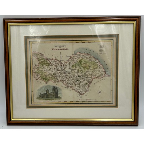 1351 - A Collection of original Archibald Fullerton & Co Glasgow Framed Maps of the Counties of England to ... 