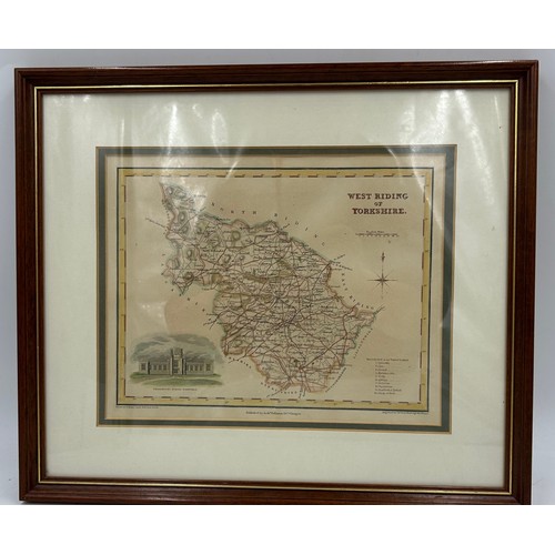 1351 - A Collection of original Archibald Fullerton & Co Glasgow Framed Maps of the Counties of England to ... 