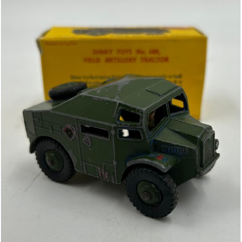 1045A - Boxed Dinky diecast collection: model 209 Riley Pathfinder Police Car, 688 Field Artillery Tractor, ... 