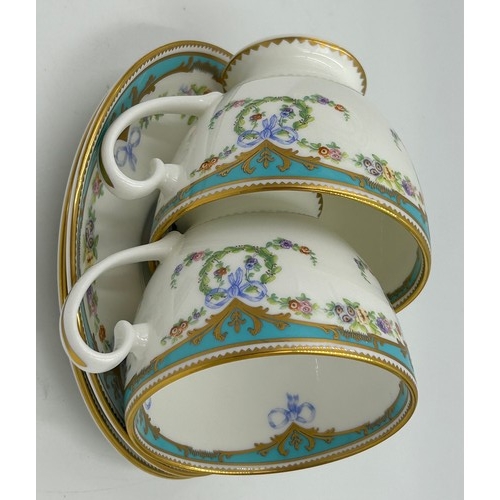 217 - The Royal Collection Trust Fine Bone China part service,  the design taken from a Minton dessert sta... 