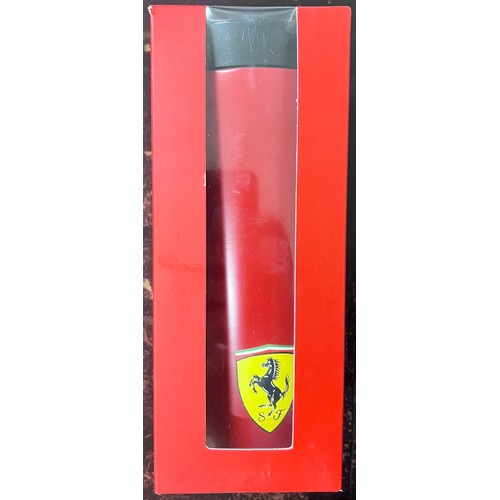 896 - Ferrari interest to include Polo top, 2 x Ferrari caps and a Jaguar together with a Ferrari flag, mo... 